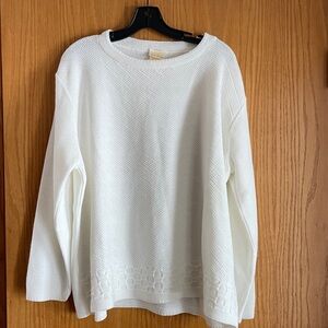 Vintage Bobbie Brooks White Sweater EUC retro classic pullover
